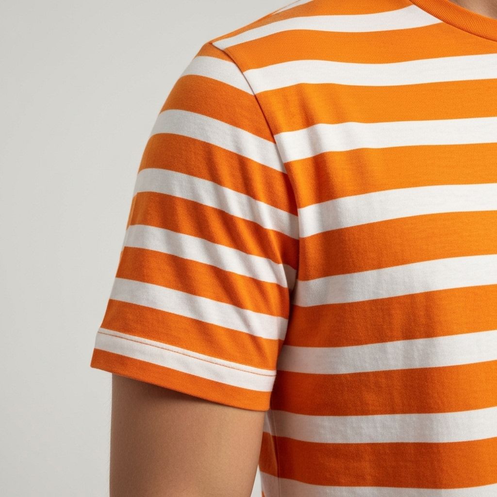 Sleeve Striped T-shirt